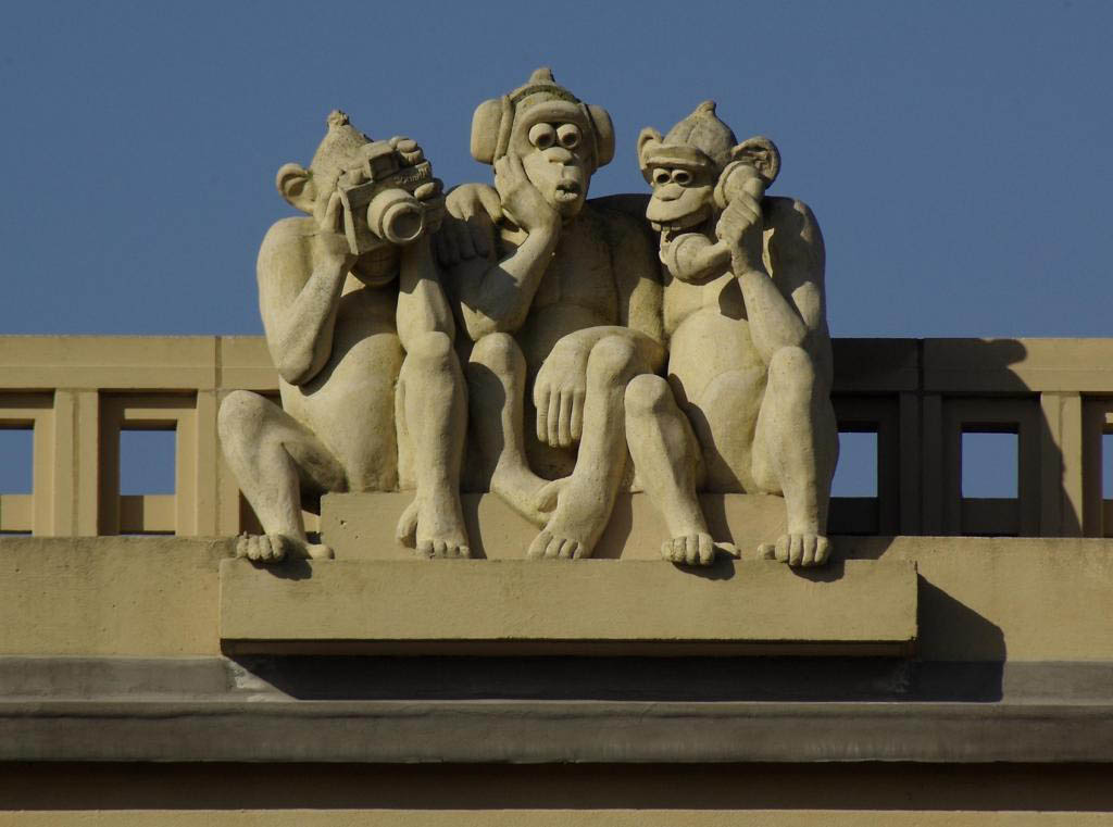 Three Wise Monkeys from the Recording Archive for Public Sculpture in